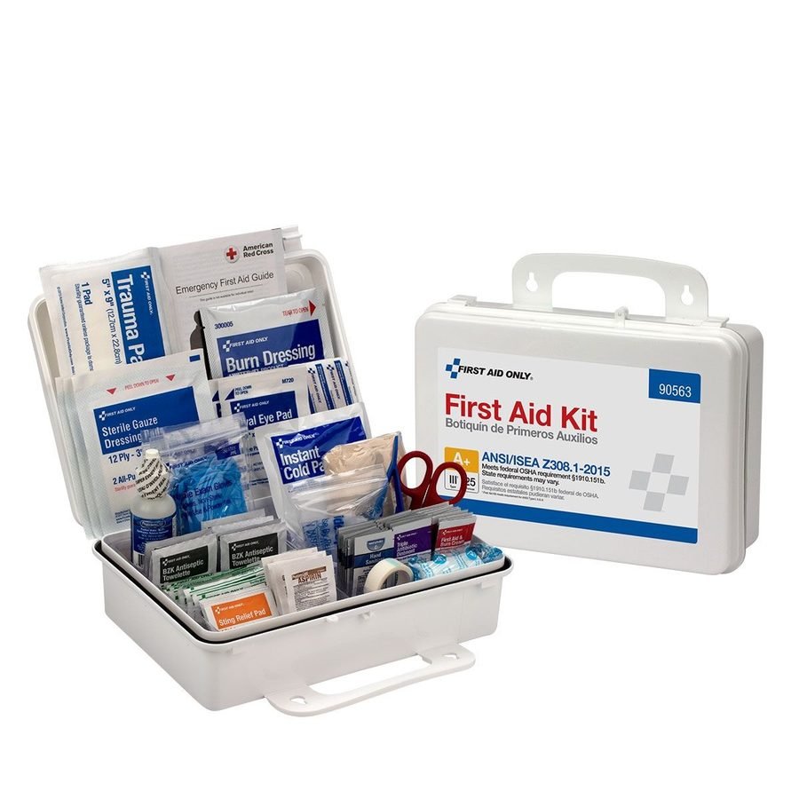 First Aid Only 25 Person Bulk First Aid Kit, Ansi, 110-Piece Kit, PPE Eyewash, Showers & First Aid — Southend Philippines