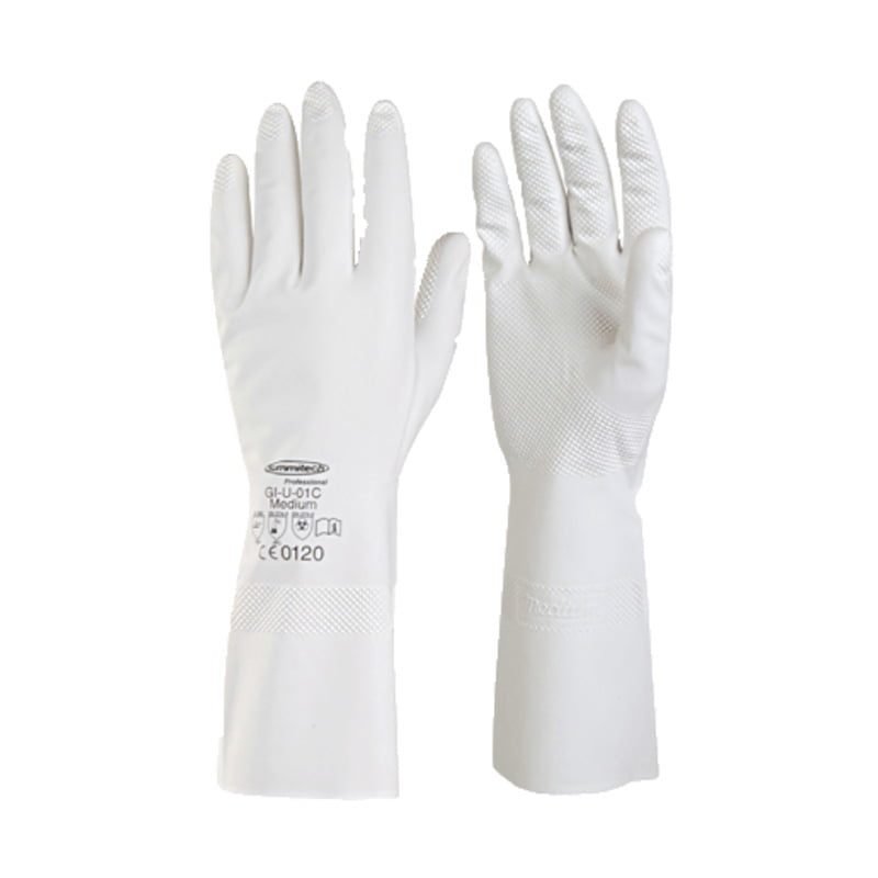 GI-U-01C INDUSTRIAL UNLINED RUBBER GLOVES