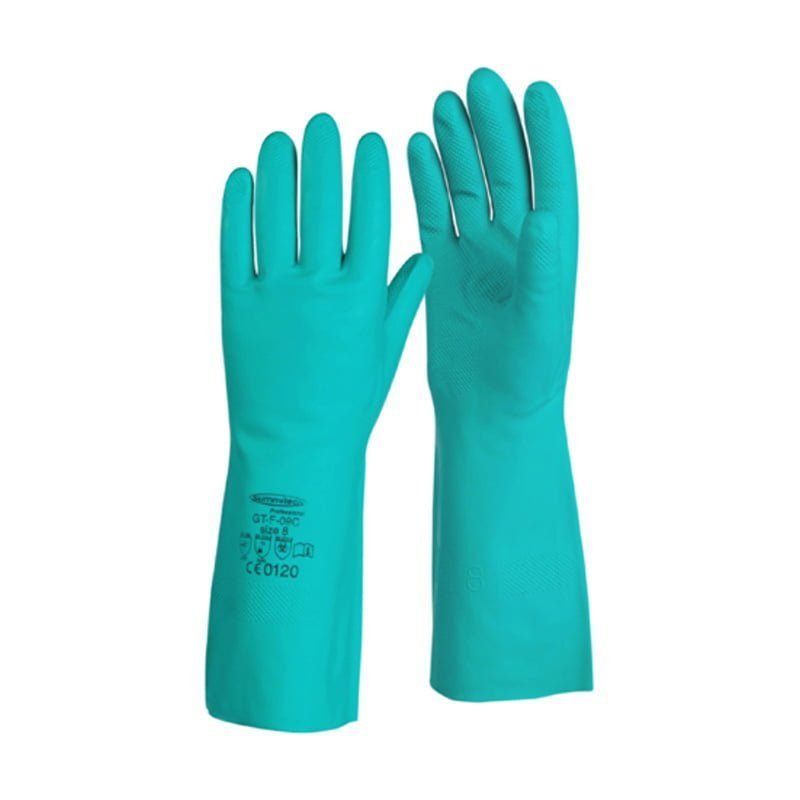 GTF-09C NITRILE GLOVES (FLOCKLINE), PPE Hand & Arm Protection — Southend Philippines