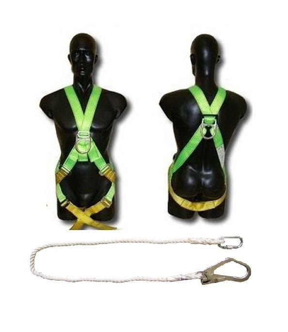 H-4538 Full Body Harness Front & Rear D-Ring W/ Rebar Lanyard, PPE Fall Protection — Southend Philippines