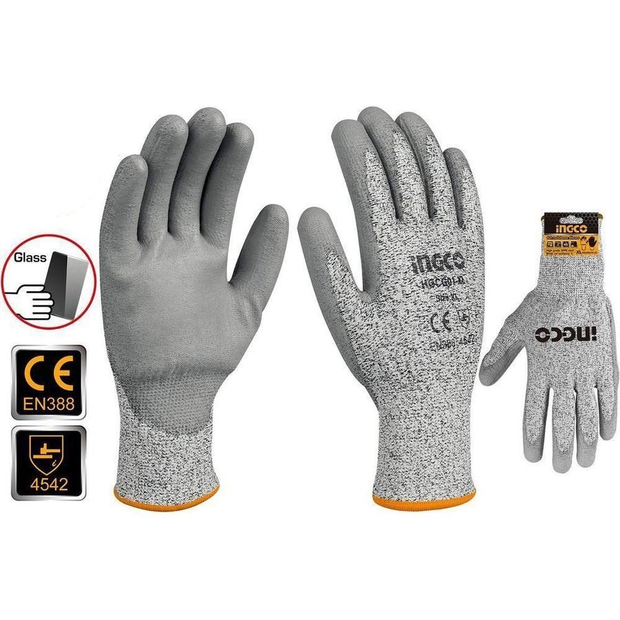 Ingco Ingco HGCG01-XL Cut Resistance Gloves, PPE Hand & Arm Protection — Southend Philippines