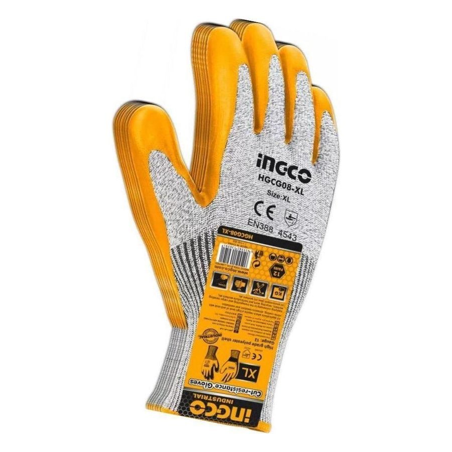 Ingco Ingco HGCG08-XL Cut Resistance Gloves, PPE Hand Protection — Southend Philippines