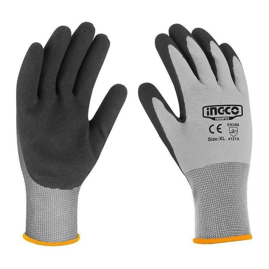 Ingco Ingco HGNF03 Nitrile Frosted Coated Gloves, PPE Hand Protection — Southend Philippines