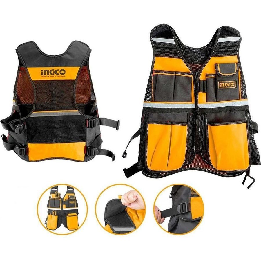 Ingco Ingco HTVT0901 Tool Vest, PPE Hi-Vis & Workwear — Southend Philippines