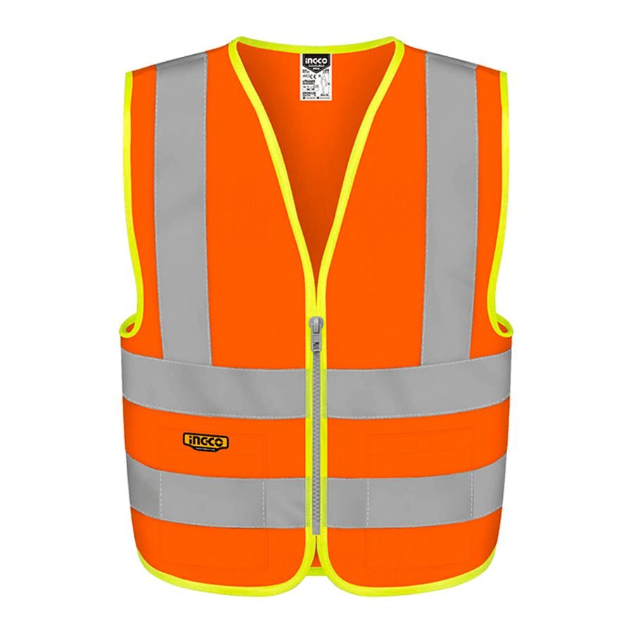 Ingco Ingco RV82XL Reflective Safety Vest XL (Orange), PPE Hi-Vis & Body — Southend Philippines