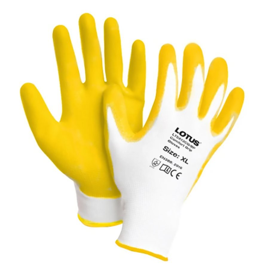 Lotus LTSX600RGX Cotton Gloves (Rubberized)