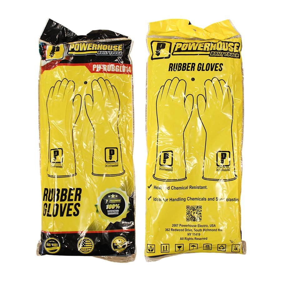 Powerhouse Powerhouse PH-RUBGLV-14 Rubber Gloves, PPE Hand Protection — Southend Philippines