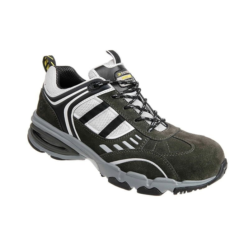 PRORUN LOW CUT STEEL TOE SAFETY SHOES PHYLON AIR UNIT SOLE GRAY