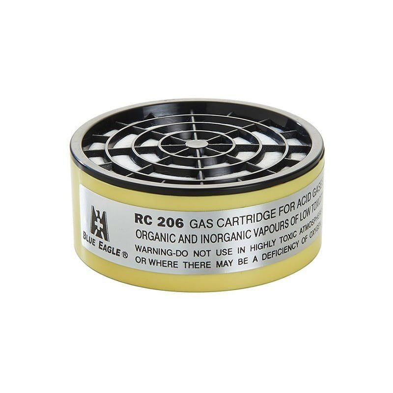 RC-206 GAS CARTRIDGE FOR ACID GASES, ORGANIC/ INORGANIC VAPOR, PPE Respiratory Protection — Southend Philippines