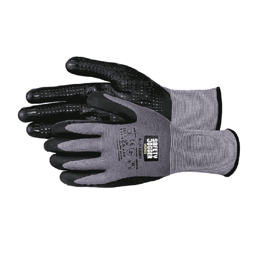 Safety Jogger Safety Jogger Allflex Dotted Gloves, PPE Hand & Arm Protection — Southend Philippines