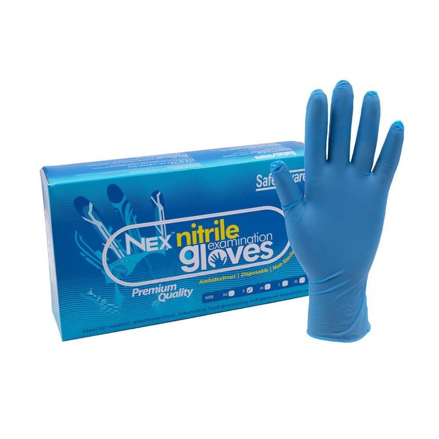 Safetyware NEXMG000BLU - NEX™ Powder Free Nitrile Examination Gloves, PPE Hand Protection — Southend Philippines