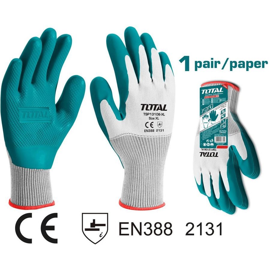 Total TSP13106-XL Latex Gloves