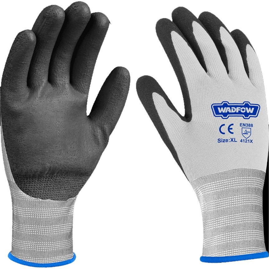 Wadfow Wadfow WGV2803 Nitrile Frosted Coated Gloves, PPE Hand Protection — Southend Philippines