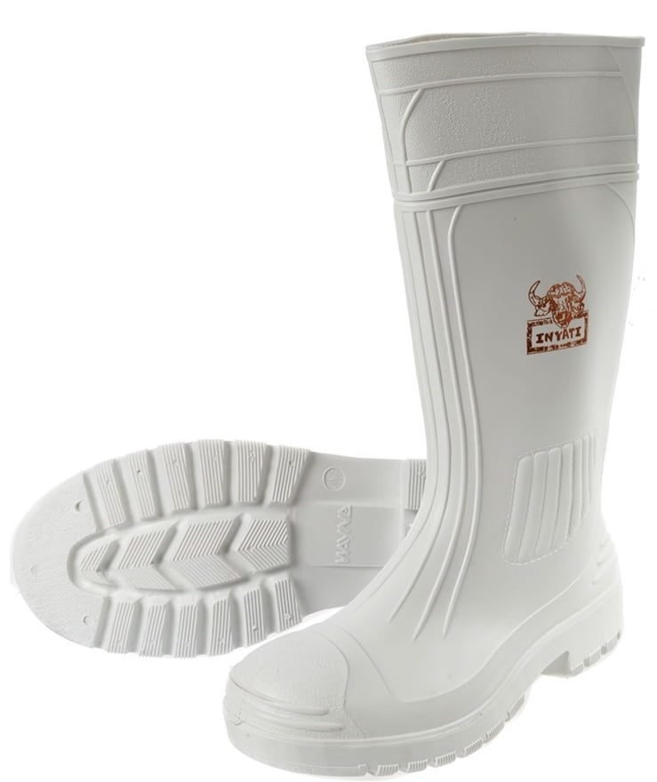 WY-128 WHITE STEEL TOE BOOTS