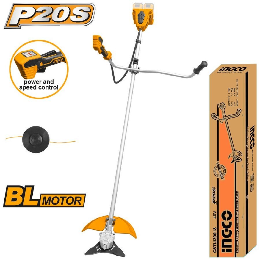 Ingco Ingco CSTLI20018 20V/40V Cordless Grass Trimmer / String Trimmer BL Moto, Pumps & Motors — Southend Philippines