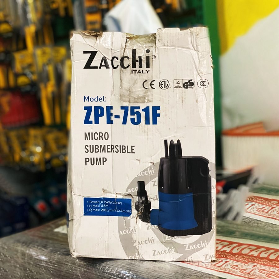 Zacchi ZPE-751F Micro Submersible Pump (Clean Water) (Damaged Box), Pumps & Motors Submersible Pumps — Southend Philippines