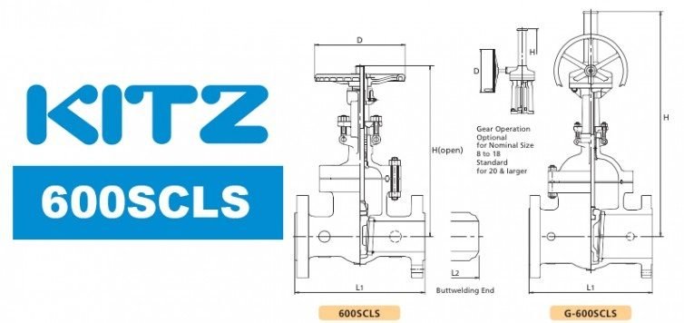 Kitz 600SCLS Cast Carbon Steel Gate Valve
