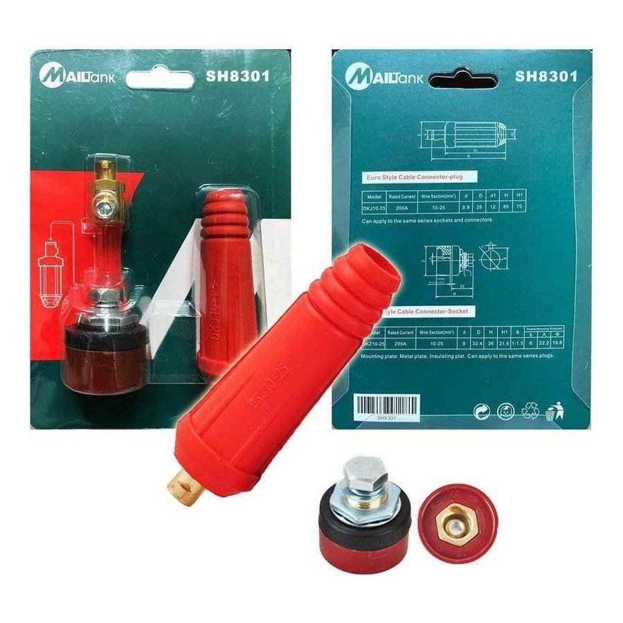 Mailtank SH8301 Euro Welding Cable Socket Connector Plug, Welding Supplies Cables, Clamps & Holders — Southend Philippines