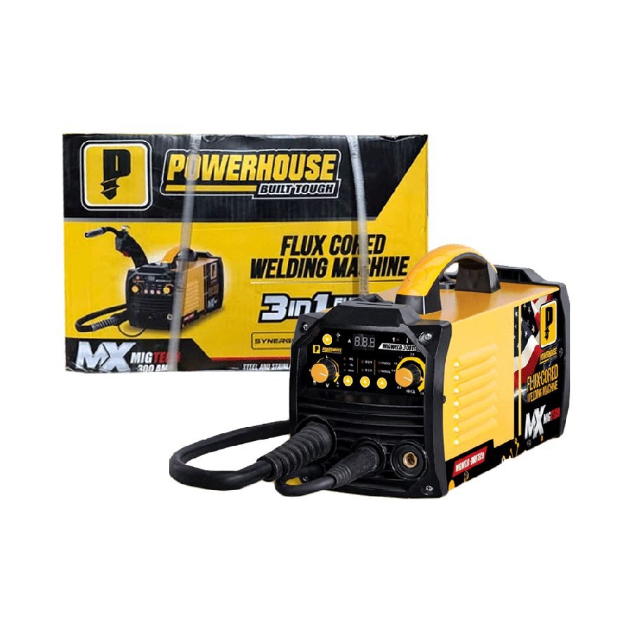 Powerhouse Powerhouse MIGWELD-300TECH MIG DC Inverter Welding Machine 300A (Fluxcor, Welding Supplies Welding Machines — Sout