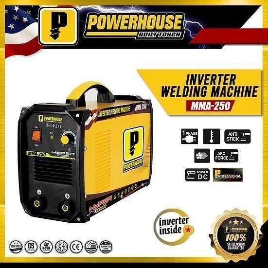 Powerhouse Powerhouse MMA-250 DC Inverter Welding Machine (Hyper Series) 250A, Welding Supplies Welding & Cutting Machines — 
