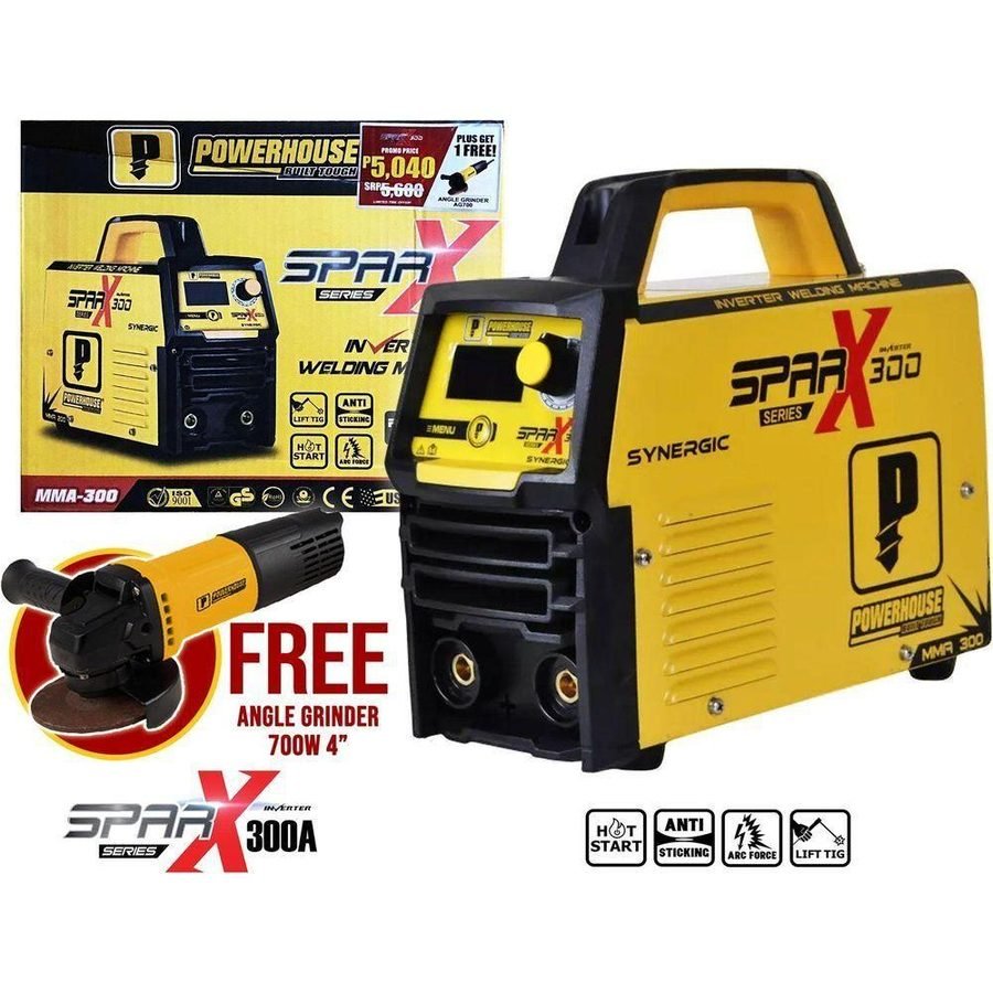 Powerhouse SPARX MMA-300 DC Type Inverter Welding Machine 300A [Synergic