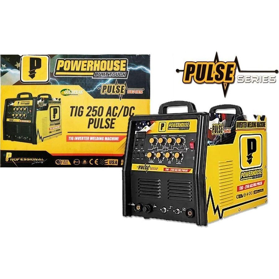 Powerhouse Powerhouse TIG250 PULSE 2in1 (TIG/MMA) AC/DC Inverter Welding Machine, Welding Supplies Welding Machines — Southen
