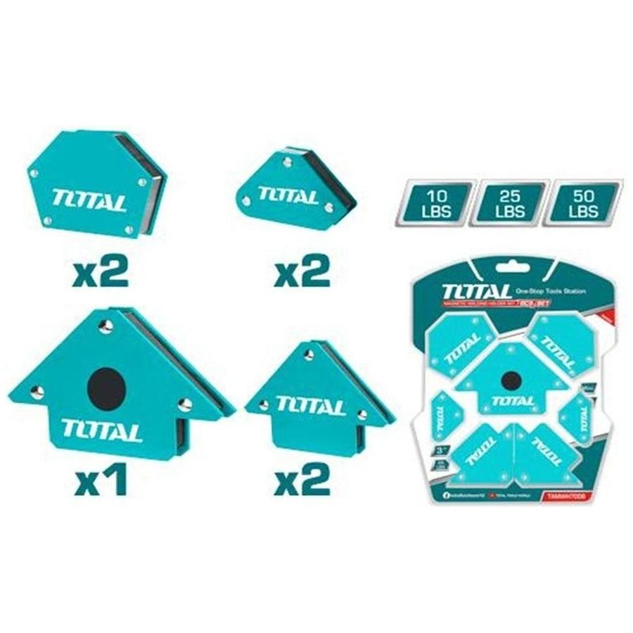 Total Total TAMWH7006 7pcs Magnetic Welding Holder Set / Welding Magnet Set, Welding Supplies Clamps & Holders — Southend Phi