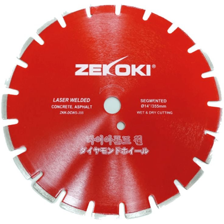 Zekoki Zekoki ZKK-DCWS-355 Diamond Cut Off Wheel 14" Laser Welded, Welding Supplies Torches & Cutting — Southend Philippines